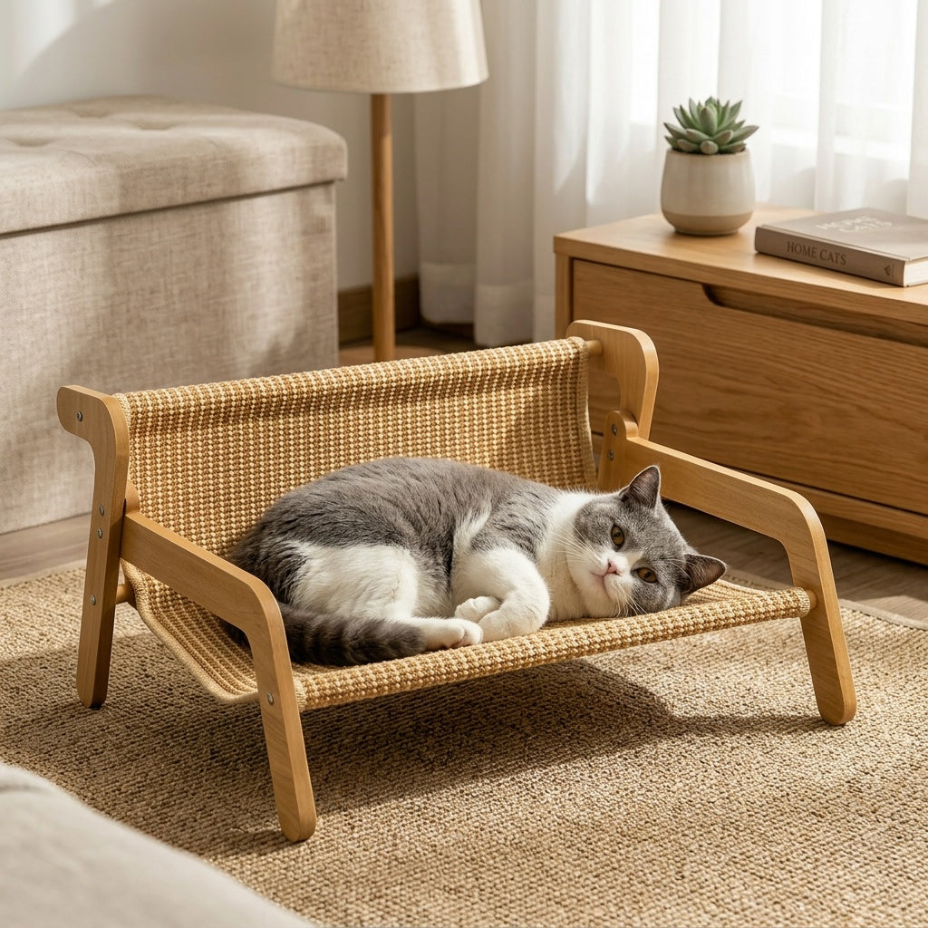 Sisal Cat Scratcher Hammock Lounge – product view 6