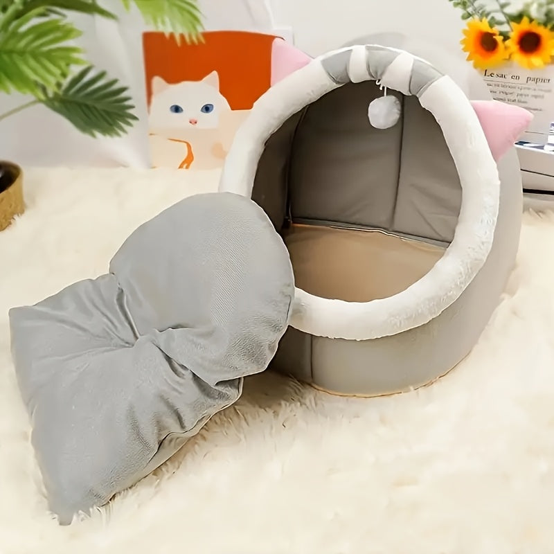 Soft All-Season Cat Sleeping Basket – product view 5