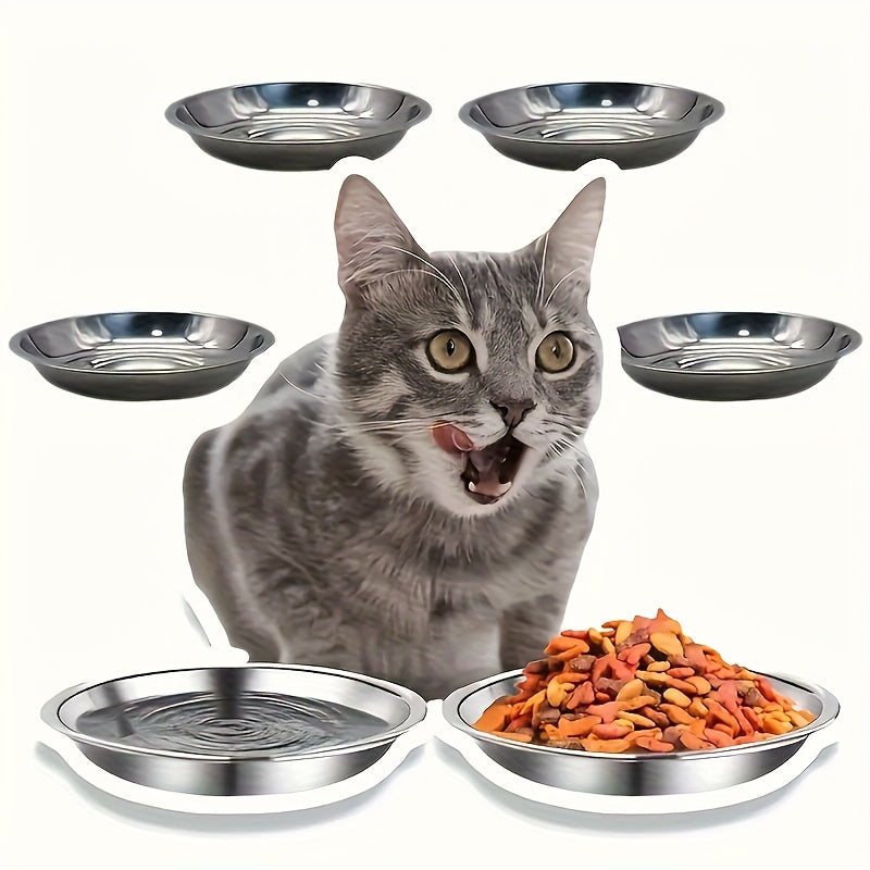 Stainless Steel Non-Slip Cat Bowl Set – product view 5