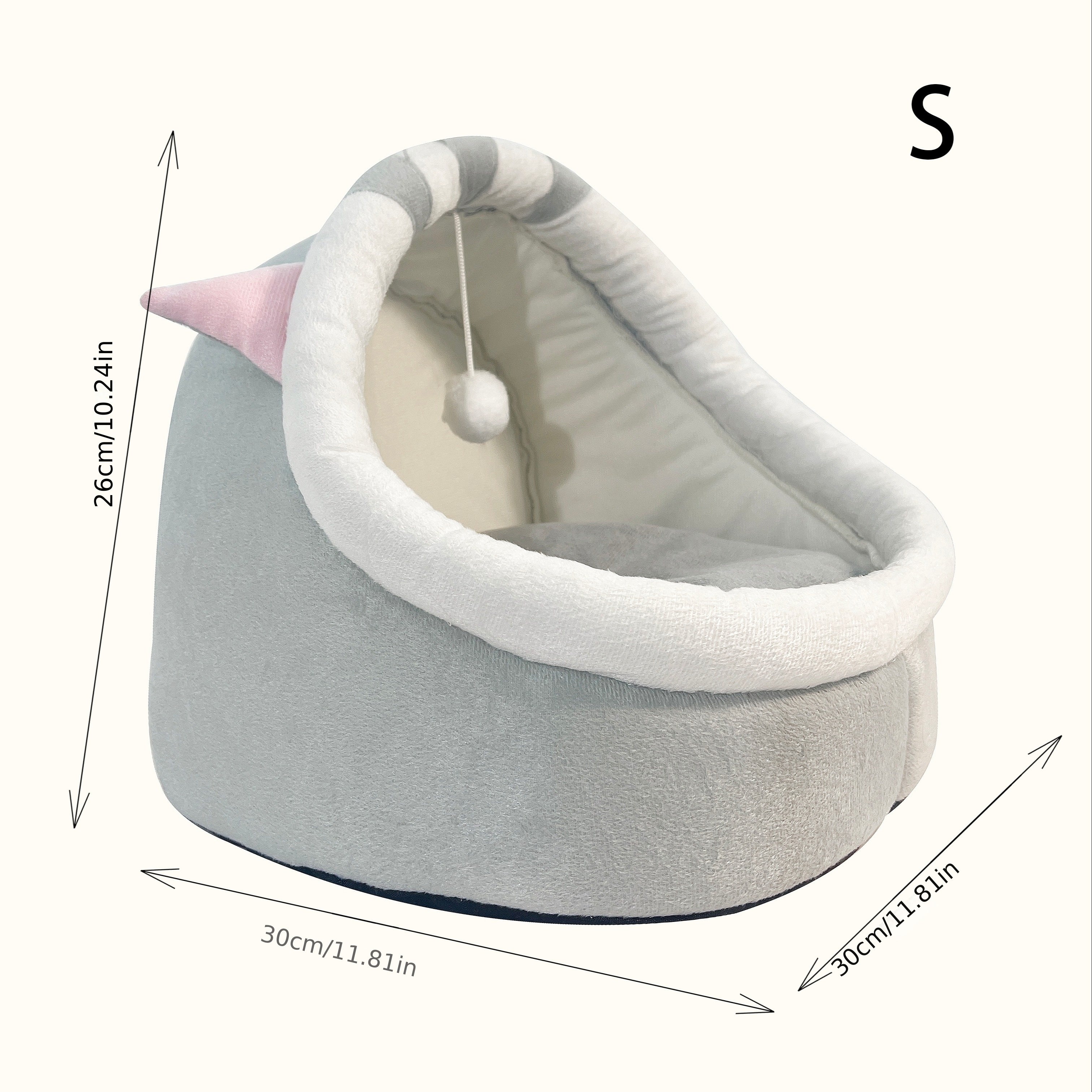 Soft All-Season Cat Sleeping Basket – product view 2