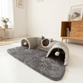 Removable 2-in-1 Cat Tunnel Bed & Play Mat – product view 1