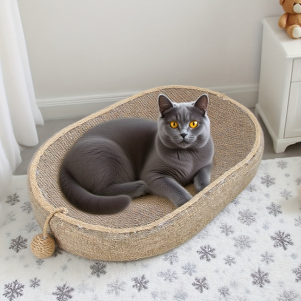 Jute Cat Scratcher Lounge Bed – product view 5