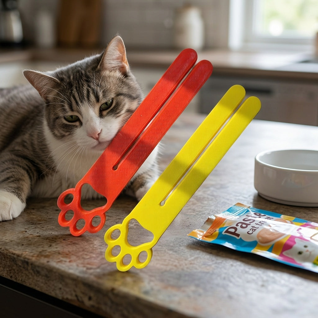 Open-Mouth Cat Food Pouch Squeezer – product view 6