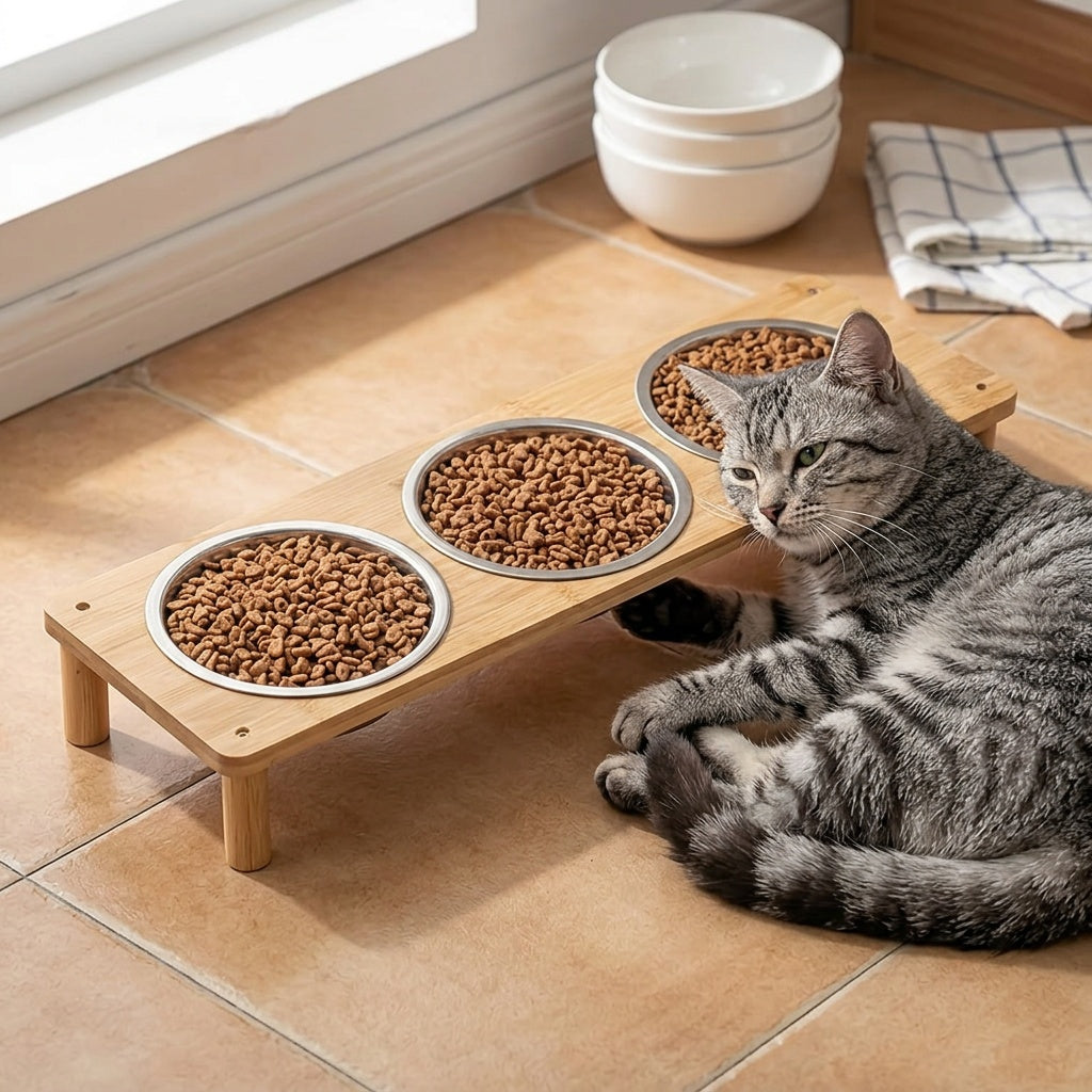 Elevated Cat Bowl for Comfortable Feeding – product view 6