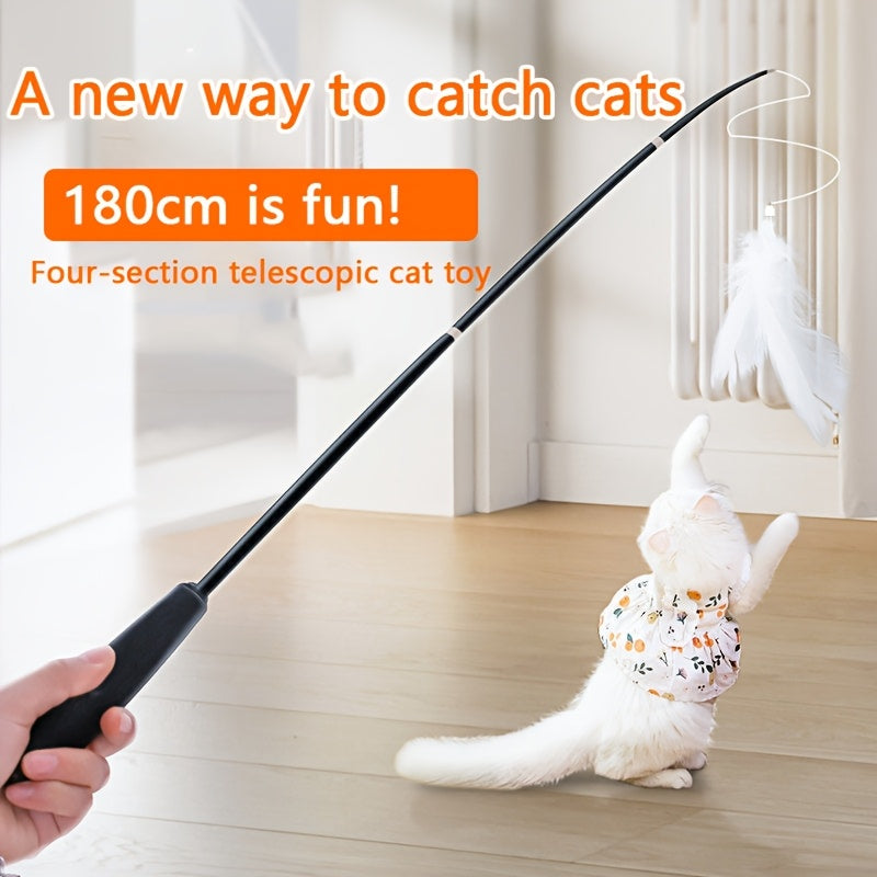 Telescopic Feather Wand Cat Toy – product view 3