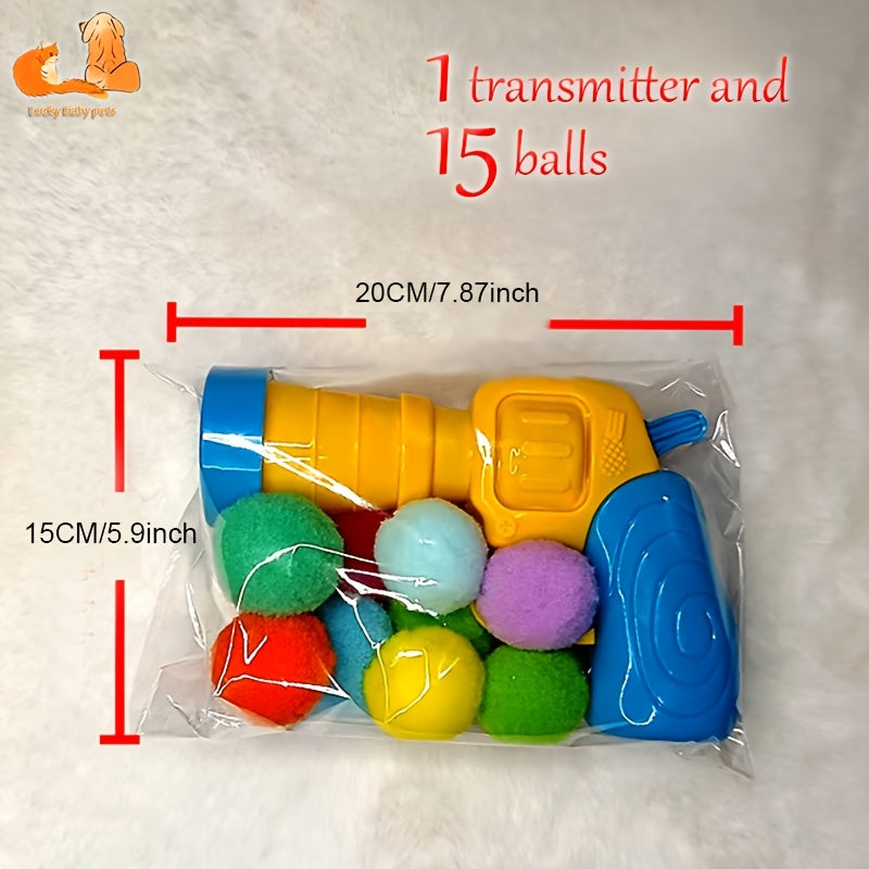 Interactive Soft-Ball Cat Toy Launcher – product view 2