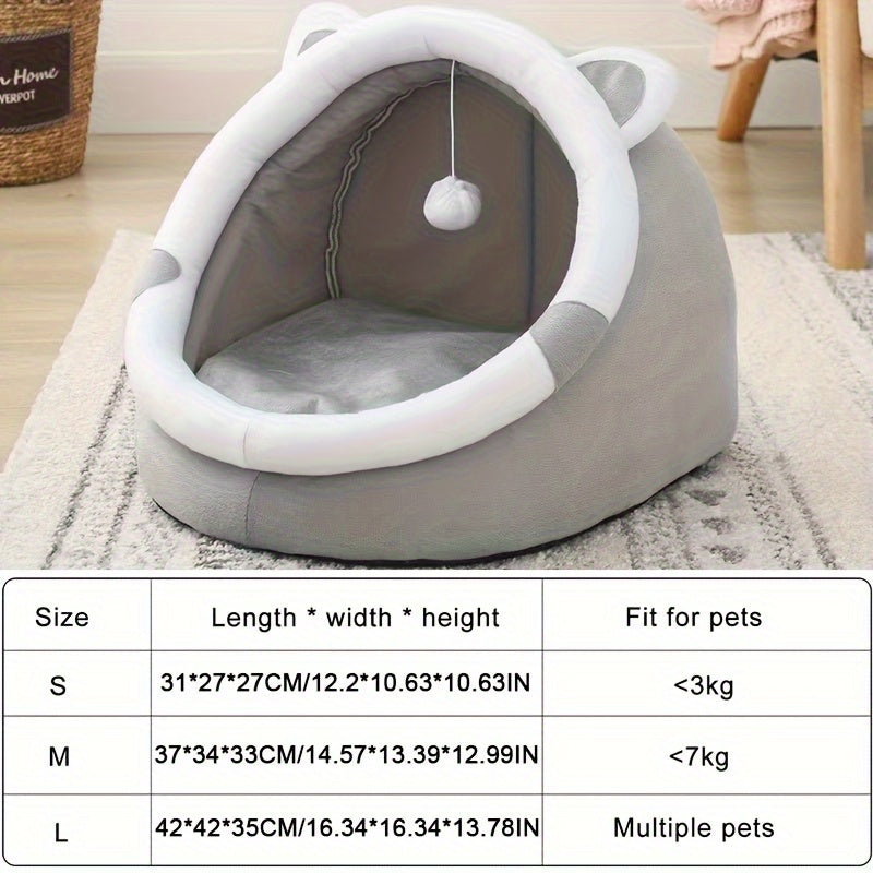 Cartoon Cozy Cave Cat Bed – product view 2