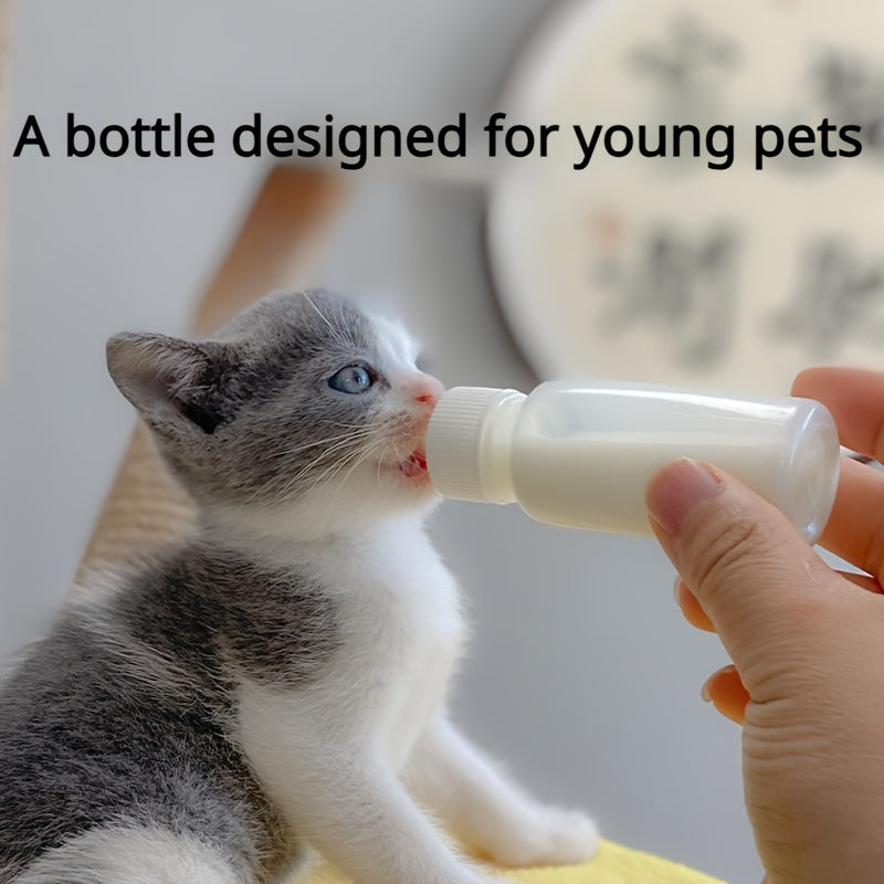 2-Piece Soft-Nipple Kitten Feeding Bottle Set – product view 1