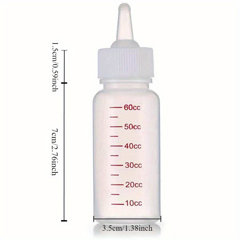 2-Piece Soft-Nipple Kitten Feeding Bottle Set – product view 3