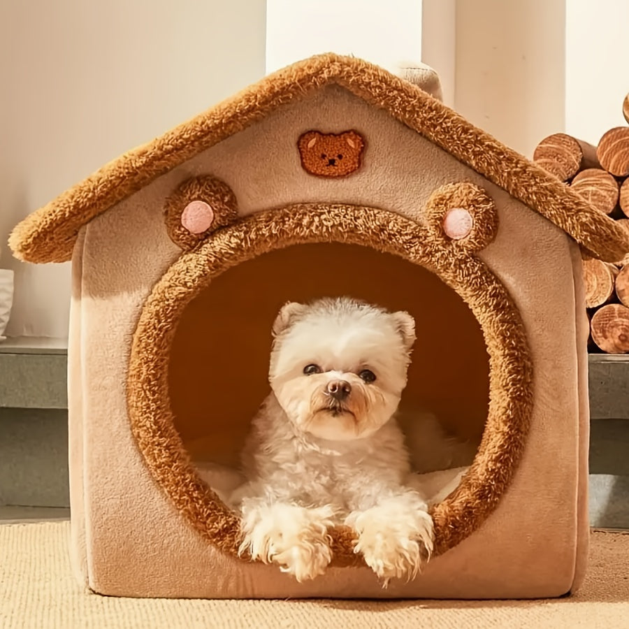 Washable Warm Cat House Bed – product view 3
