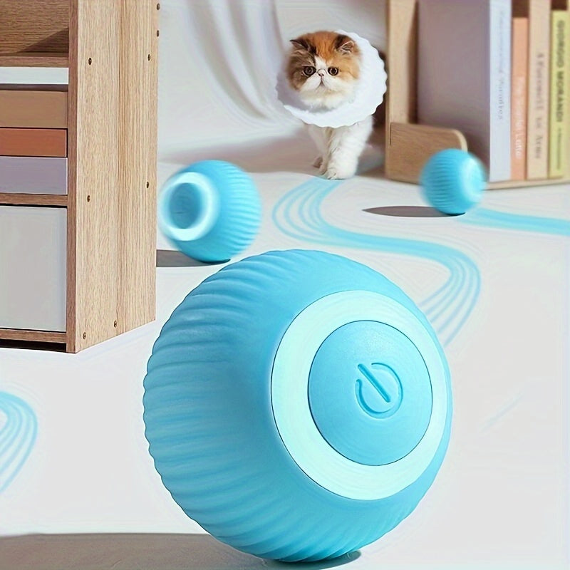 Automatic Rolling Ball & Teaser Wand Cat Toy – product view 4