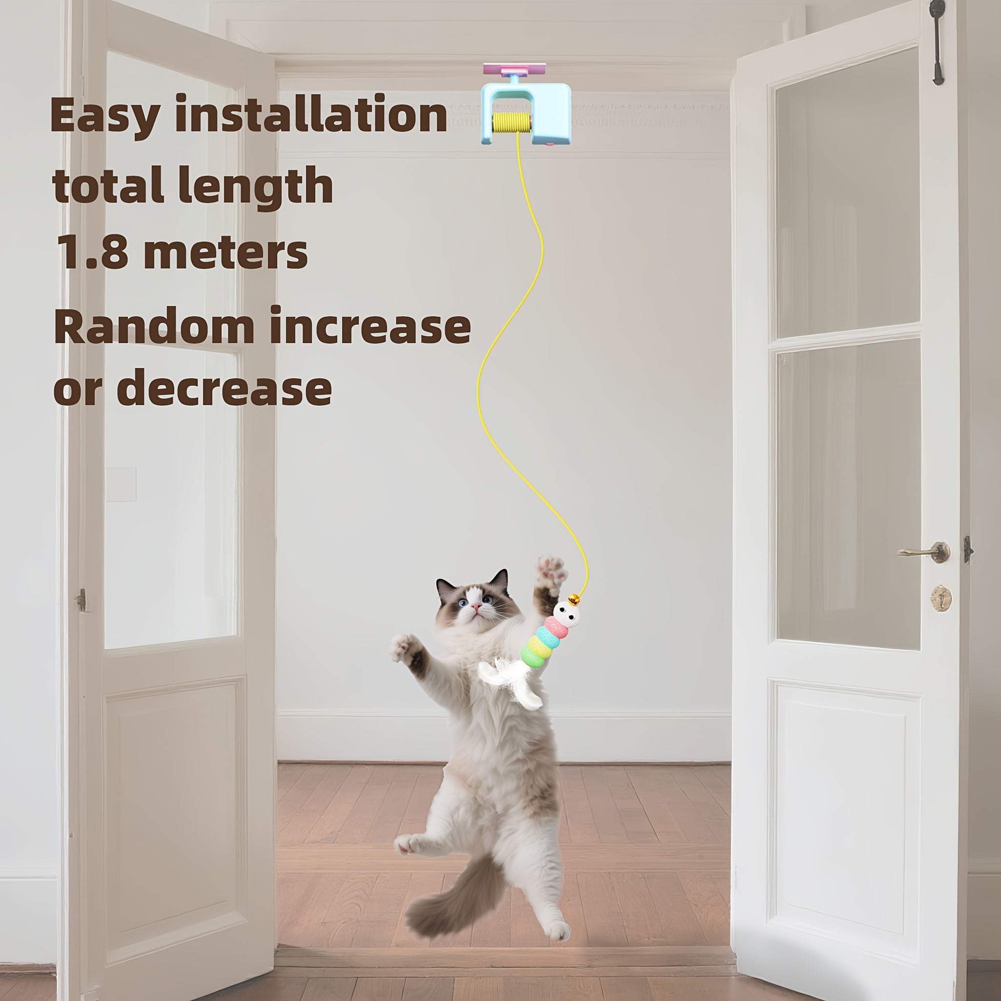 USB Rechargeable Swing-Door Cat Toy – product view 3