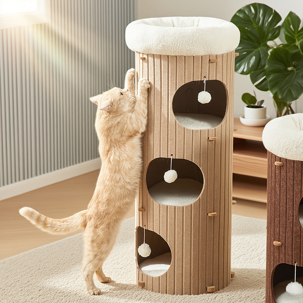Multi-Level Cat Tree Villa with Scratching Post – product view 5