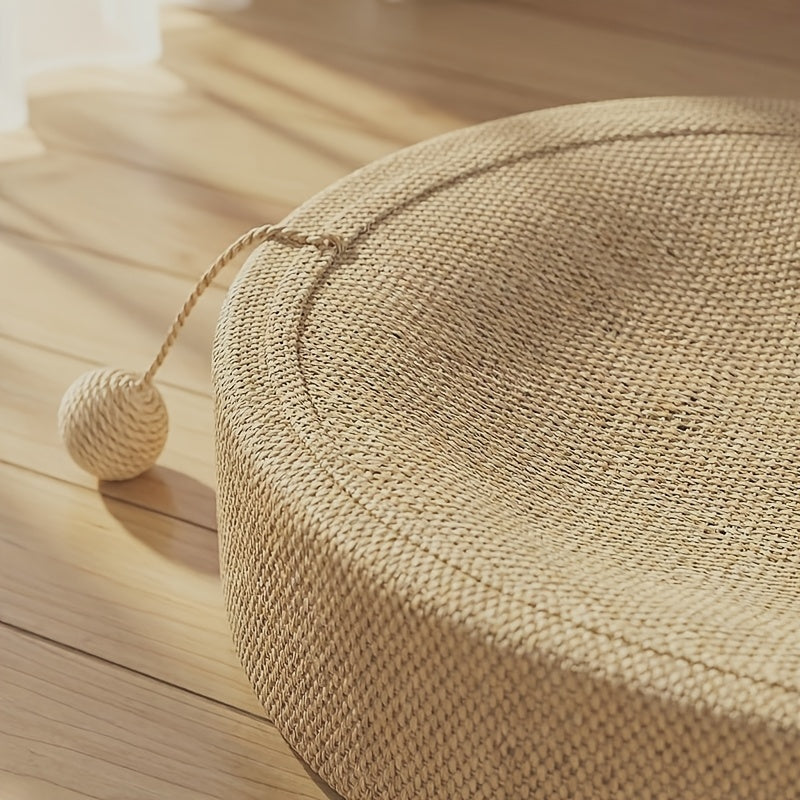 Sisal Cat Scratcher Lounge Chair with Toy Ball – product view 5