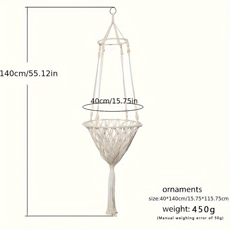 Woven Hanging Cat Hammock Basket – product view 2