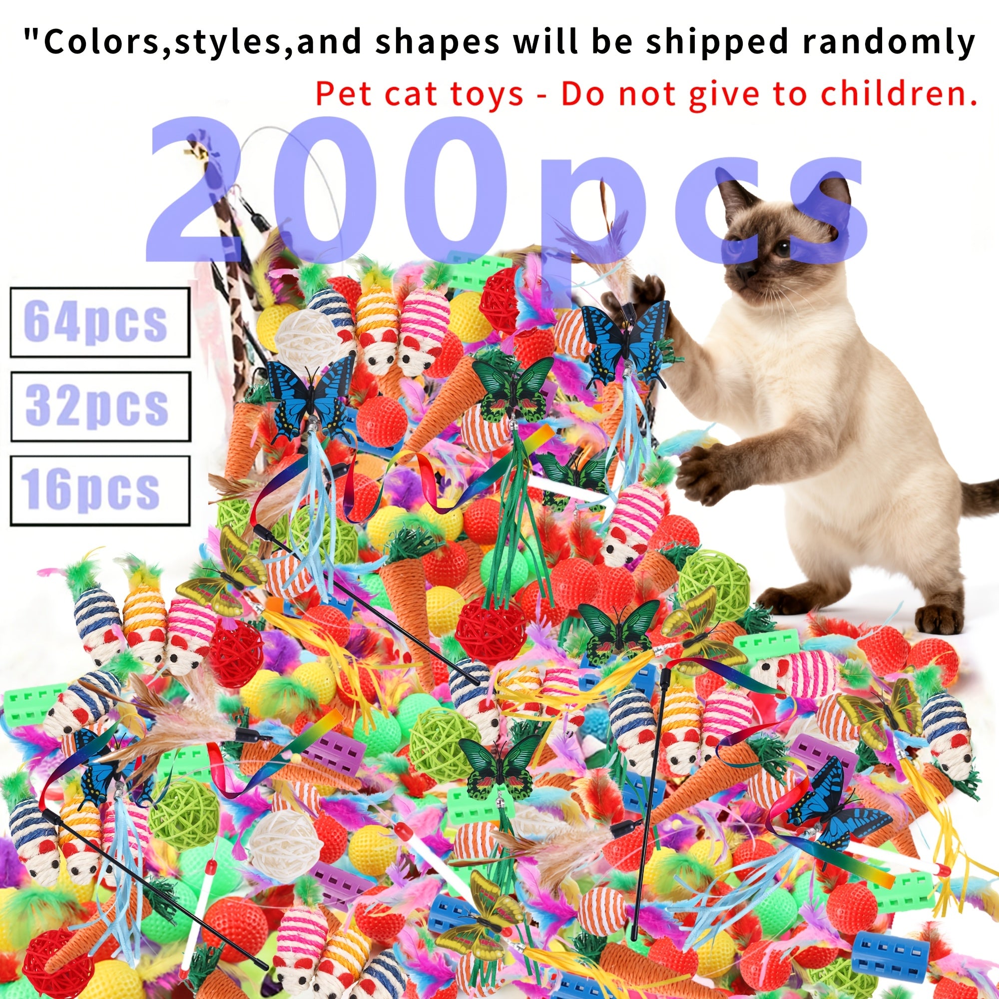 Assorted Cat Toy Variety Set – product view 1