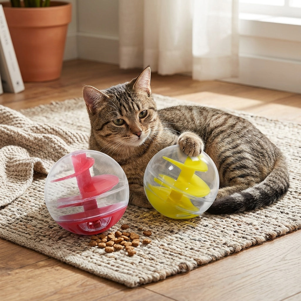 Anti-Choking Slow Feeder Ball for Cats – product view 6
