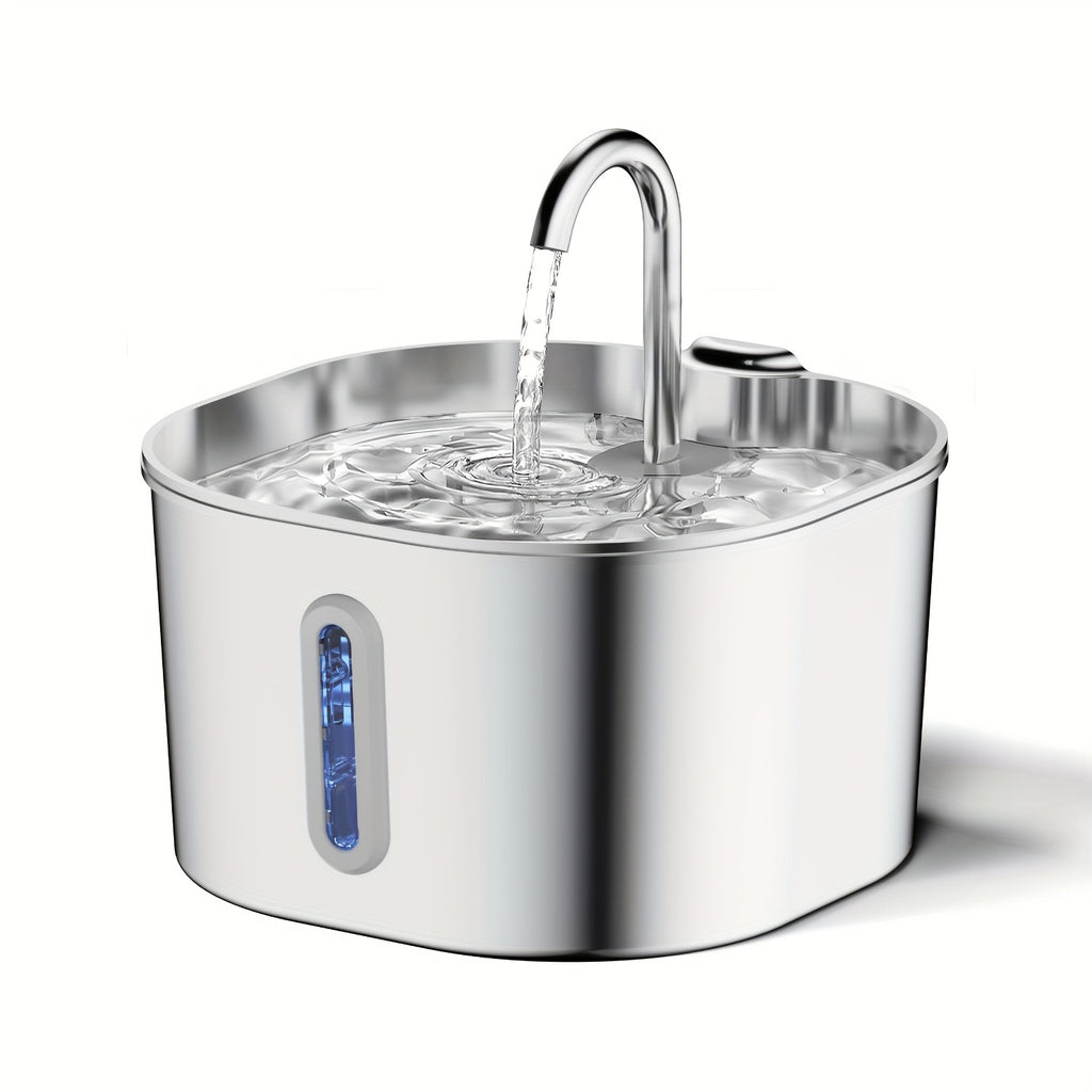 2.2L Filtered Stainless Steel Cat Fountain – product view 5