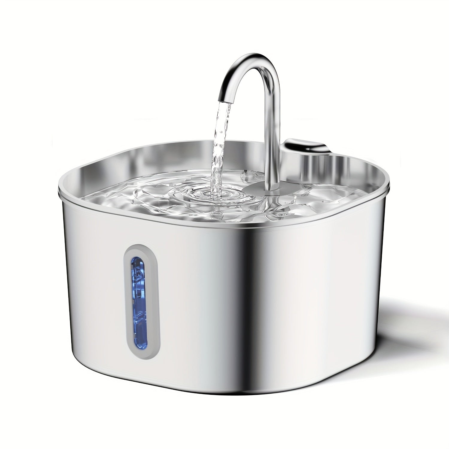2.2L Filtered Stainless Steel Cat Fountain – product view 5