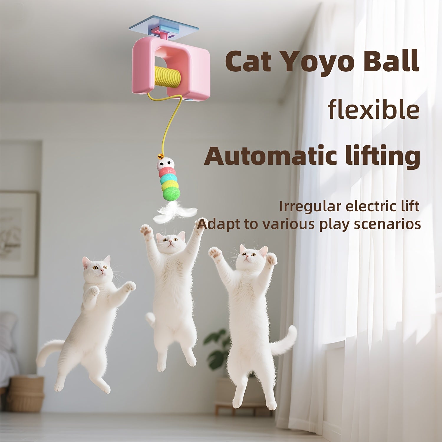 USB Rechargeable Swing-Door Cat Toy – product view 1