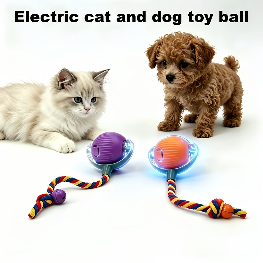 Rechargeable Bell & Tail Cat Toy Ball – product view 1