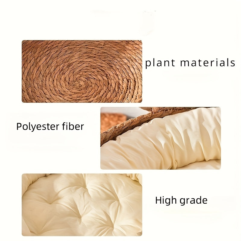 Hand-Woven Rattan Cat Bed – product view 3