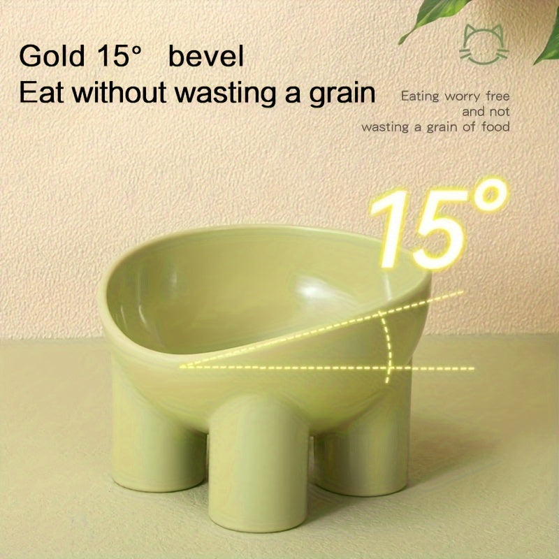 Tilted Raised Cat Bowl with Stand – product view 5