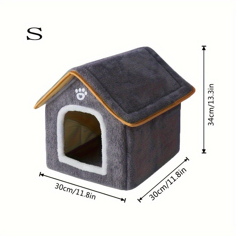 Washable Four-Season Enclosed Cat Bed – product view 6