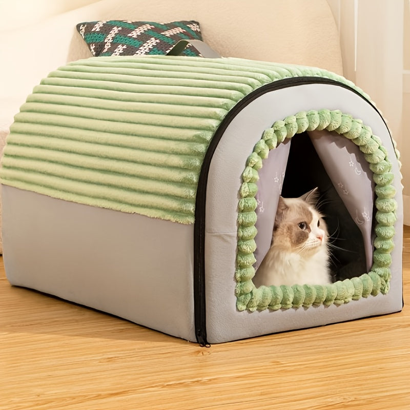 Winter Warm Cave Cat Bed – Removable – product view 3