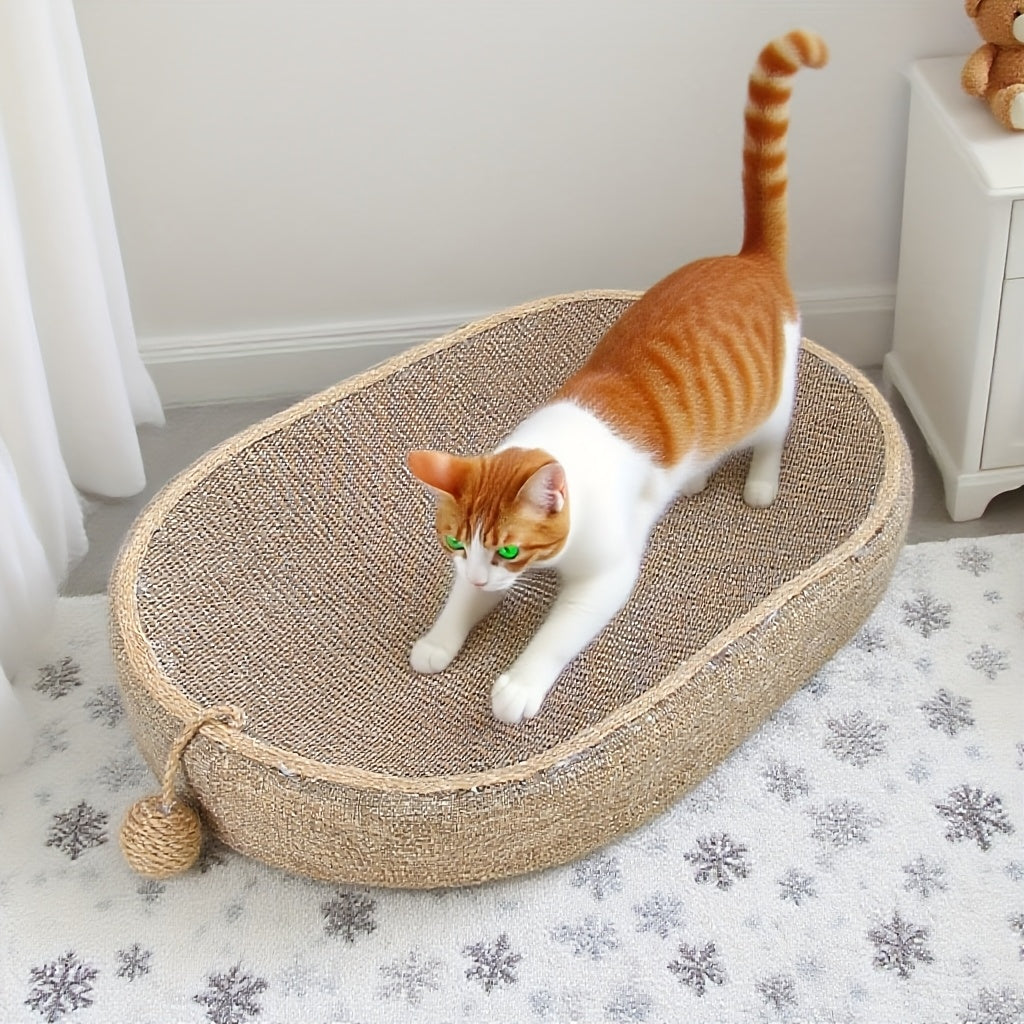 Jute Cat Scratcher Lounge Bed – product view 1