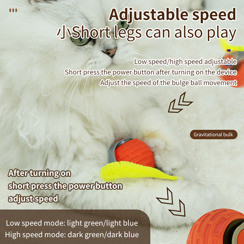 Rechargeable Smart Rolling Cat Toy Ball – product view 3