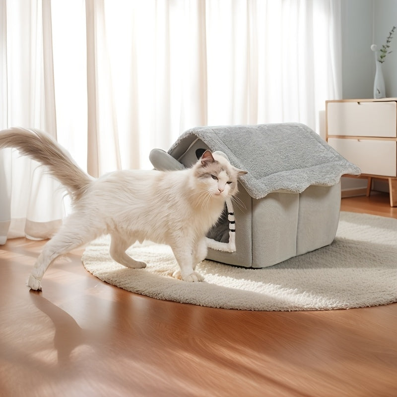 Purrfetti Winter Warm Cat House