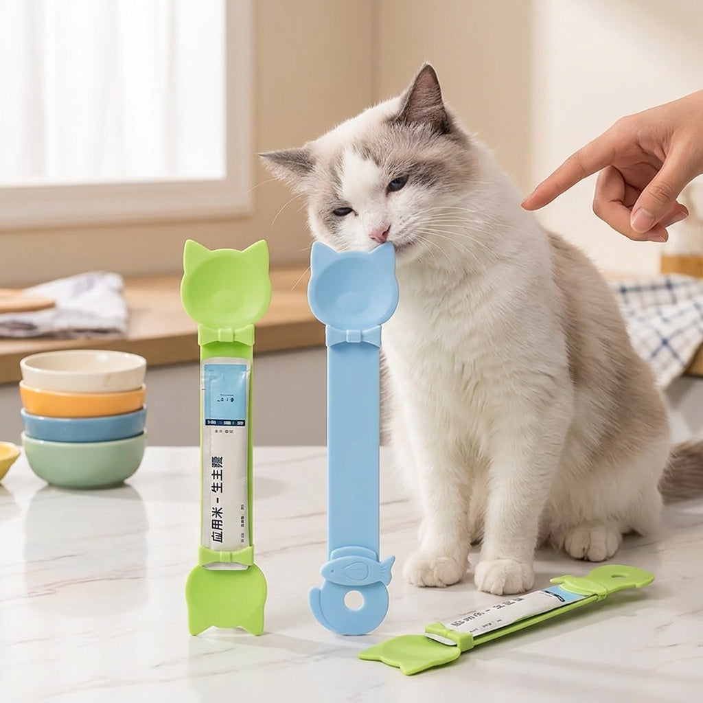 Long-Handle Cat Treat Dispenser Spoon – product view 6