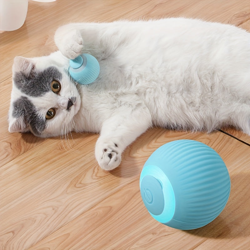Automatic Rolling Ball & Teaser Wand Cat Toy – product view 5
