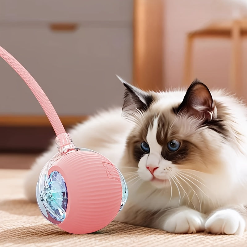 Automatic Rolling Cat Toy Ball with Tail – product view 4