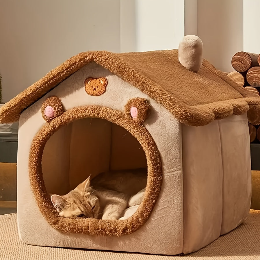 Washable Warm Cat House Bed – product view 6