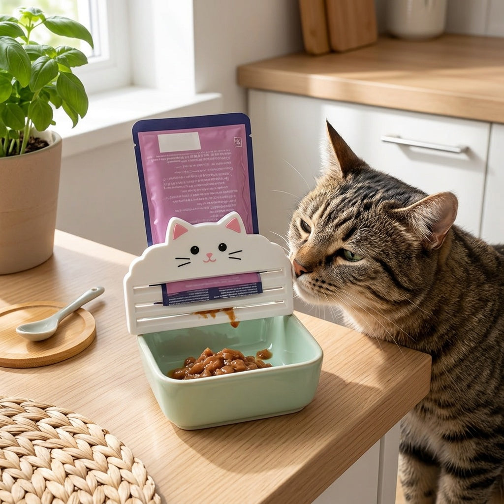 Easy-Clean Cat Food Pouch Squeezer – product view 6