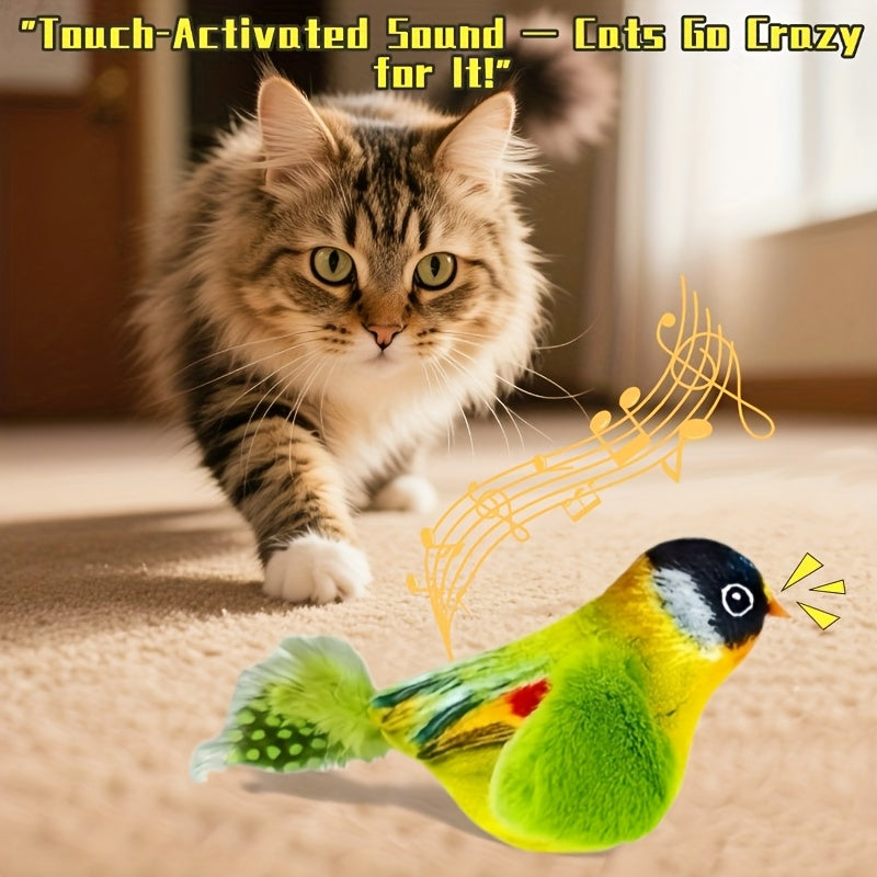 Hanging Chirping Bird Cat Toy – product view 1