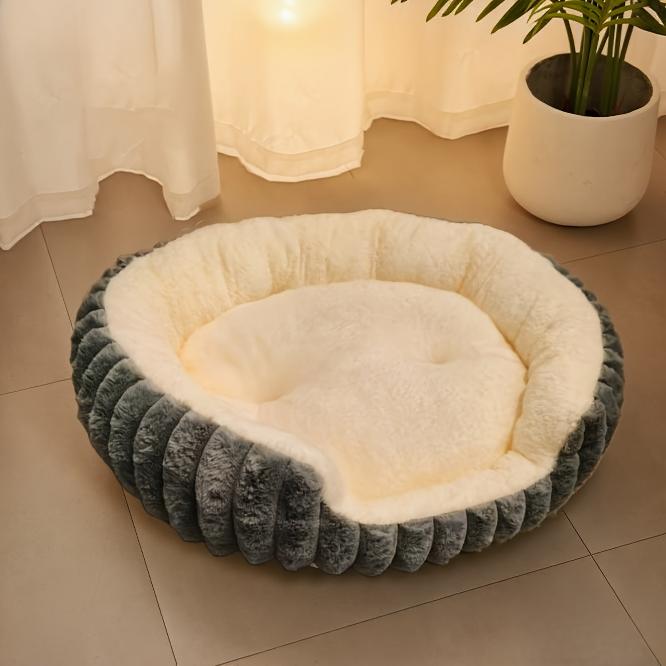 Soft Round Donut Cat Bed – product view 5