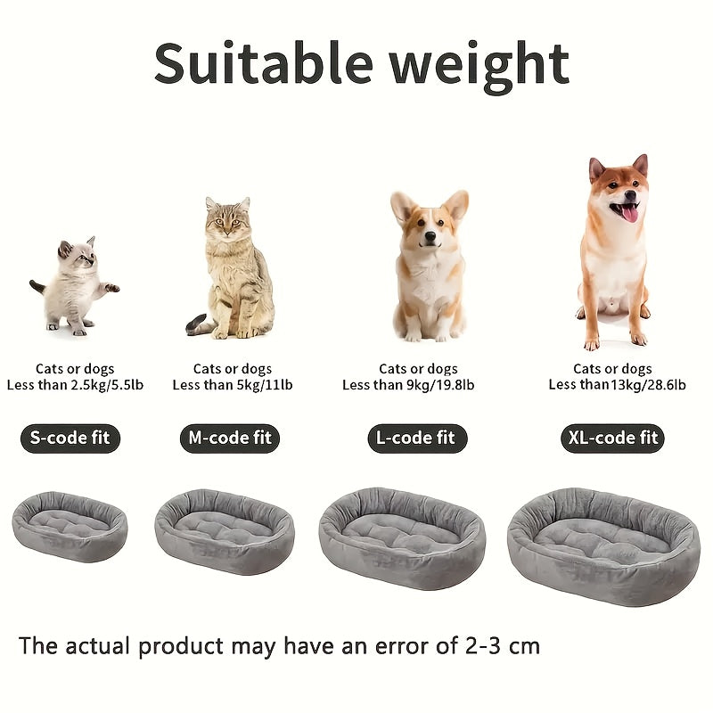 Soft Oval All-Season Cat Nest Bed – product view 4
