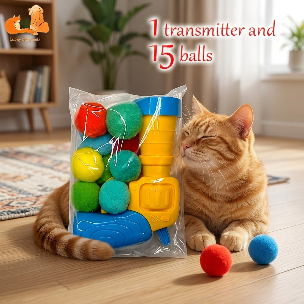 Interactive Soft-Ball Cat Toy Launcher – product view 6