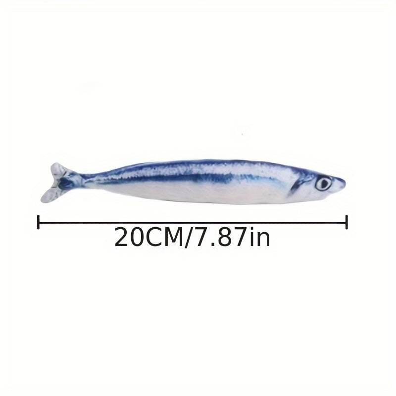 Bite-Resistant Plush Fish Cat Toy – product view 2