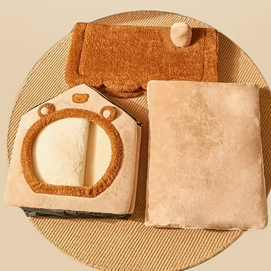 Washable Warm Cat House Bed – product view 5