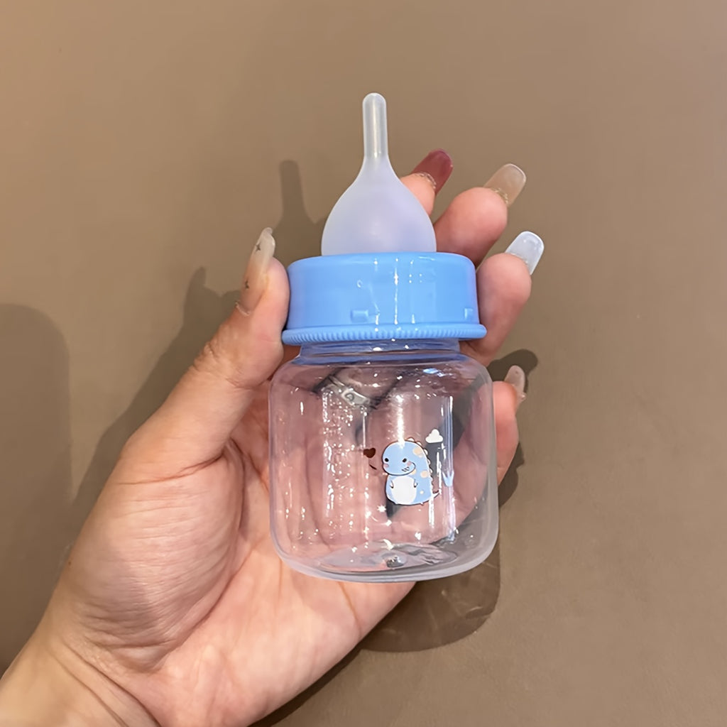 Cartoon-Print Kitten Nursing Bottle – product view 4