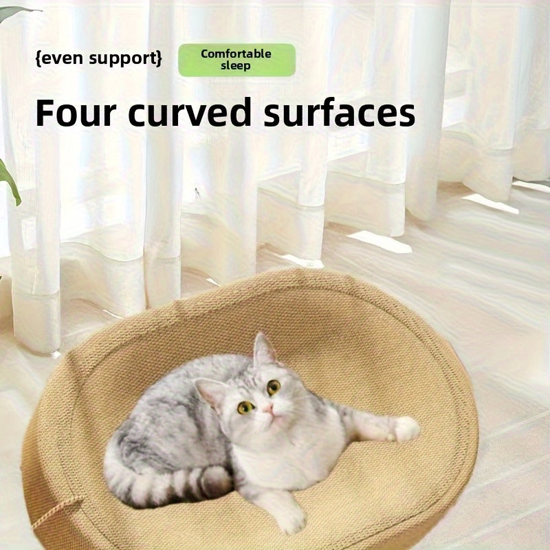 Sisal Scratching Post & Cat Bed Combo – product view 4