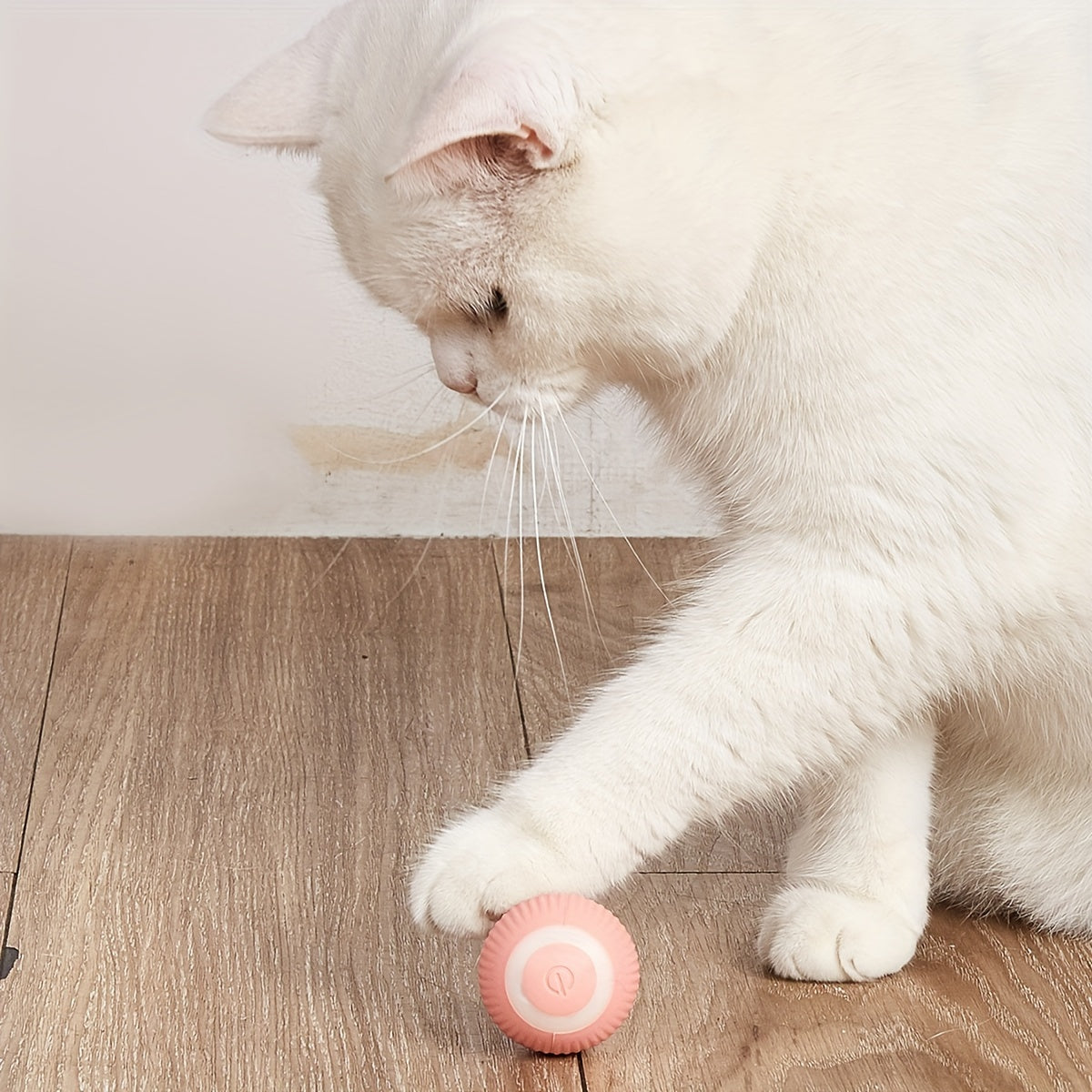 Smart Rolling Ball & Teaser Stick Cat Toy – product view 3