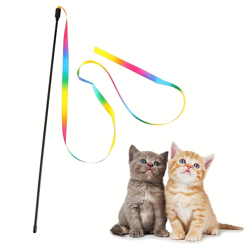 Ribbon Teaser Stick Cat Toy – product view 1
