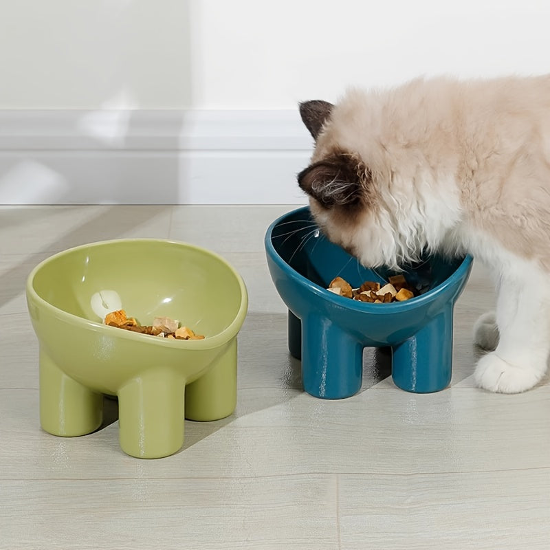Tilted Raised Cat Bowl with Stand – product view 4