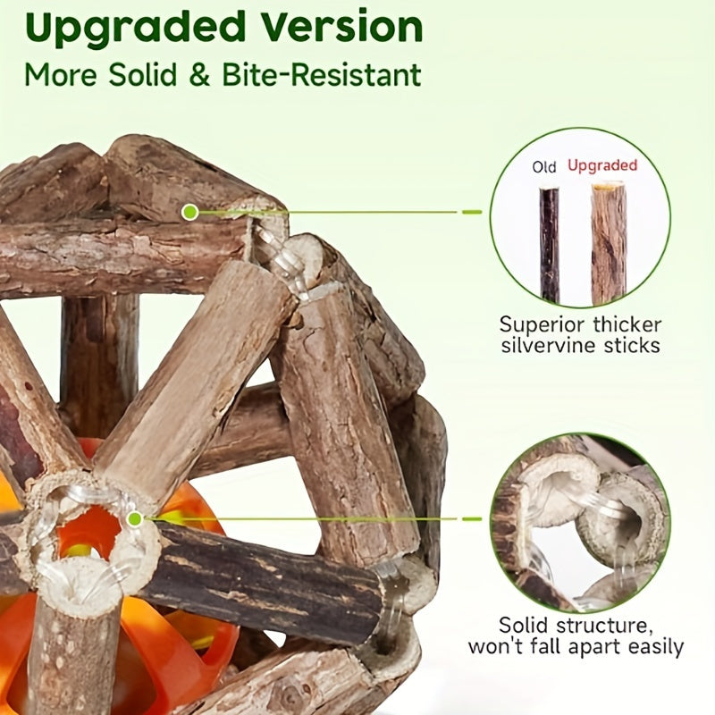 Natural Rattan Cat Chew Ball – product view 5