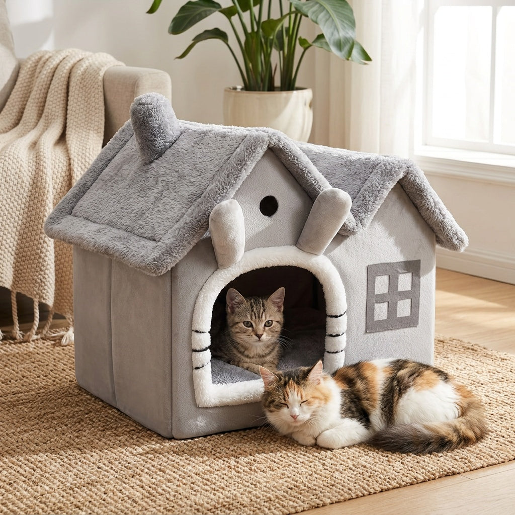 Washable Warm Cat Cave & Mat – product view 6